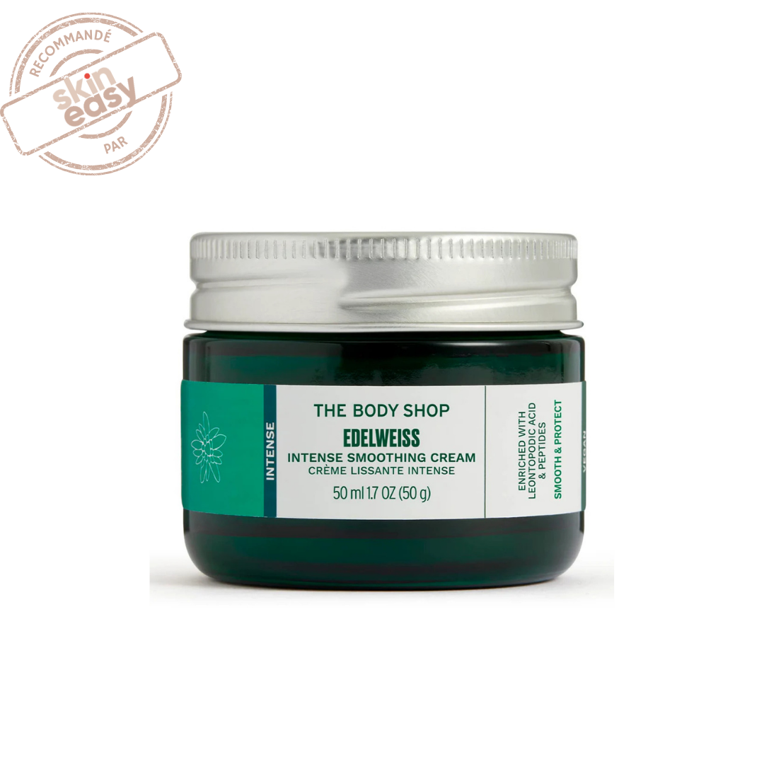 EDELWEISS intense smoothing Body Shop peau sèche